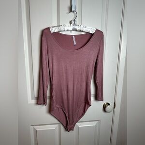 Tresics Mauve Long Sleeve Bodysuit
